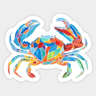 Bright colors crab Sticker